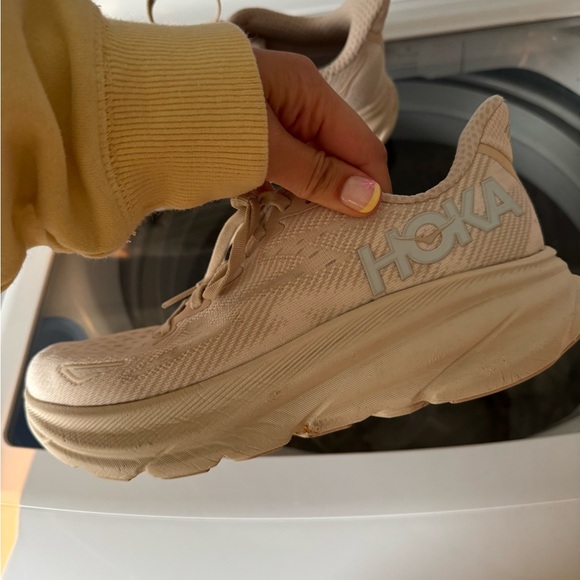 Hoka Women's Beige Athletic Shoes - Picture 2 of 3